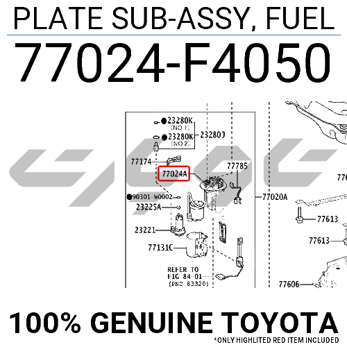PLATE SUB-ASSY, FUEL