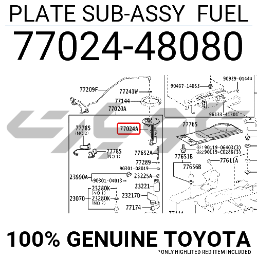 PLATE SUB-ASSY FUEL