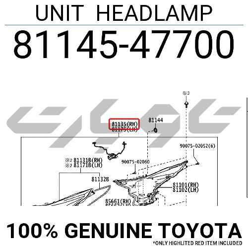 UNIT HEADLAMP