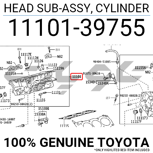 HEAD SUB-ASSY, CYLINDER