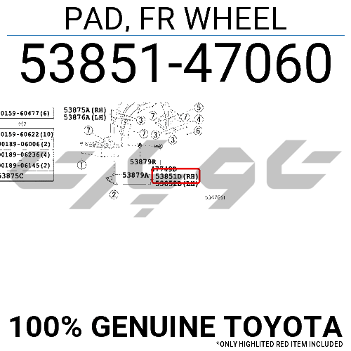PAD, FR WHEEL