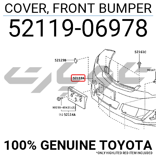 COVER, FRONT BUMPER