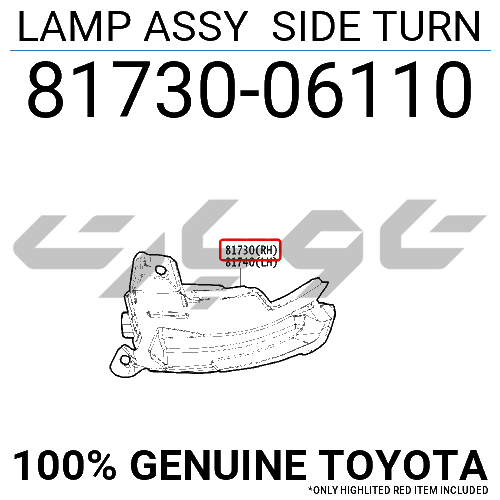 LAMP ASSY SIDE TURN