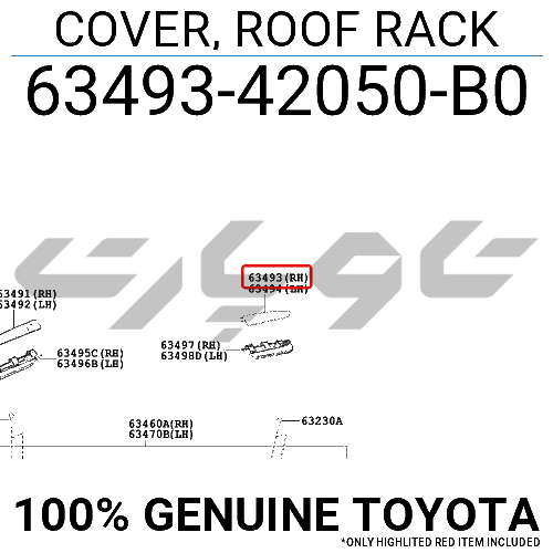 COVER, ROOF RACK