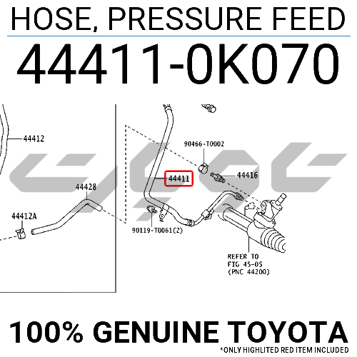 HOSE, PRESSURE FEED