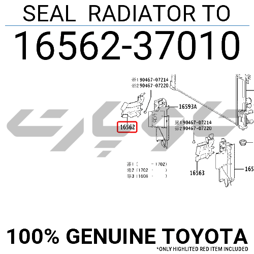 SEAL RADIATOR TO