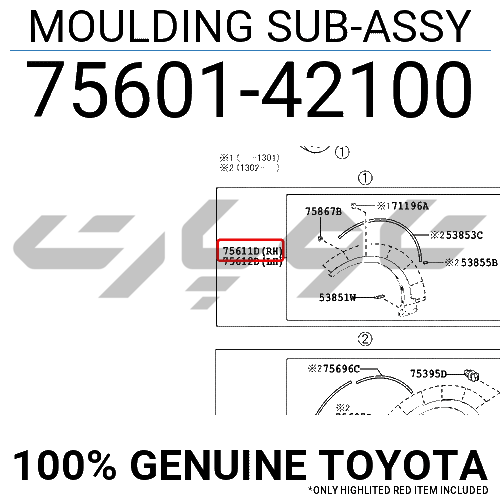 MOULDING SUB-ASSY