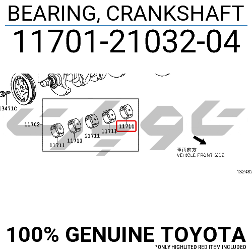 BEARING, CRANKSHAFT