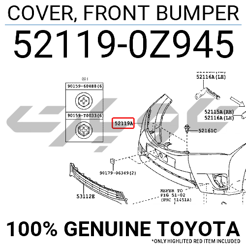 COVER, FRONT BUMPER