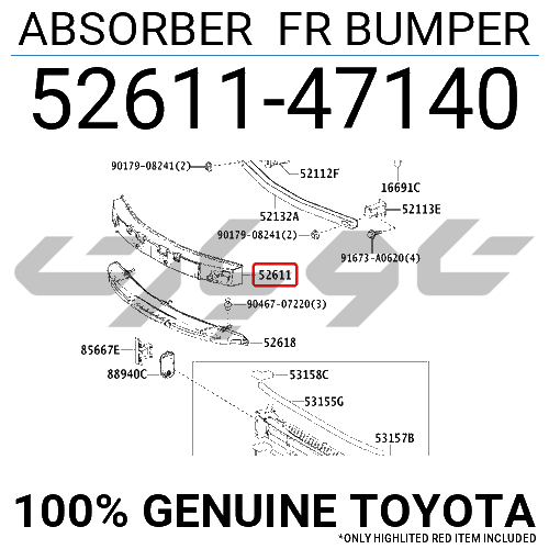 ABSORBER FR BUMPER