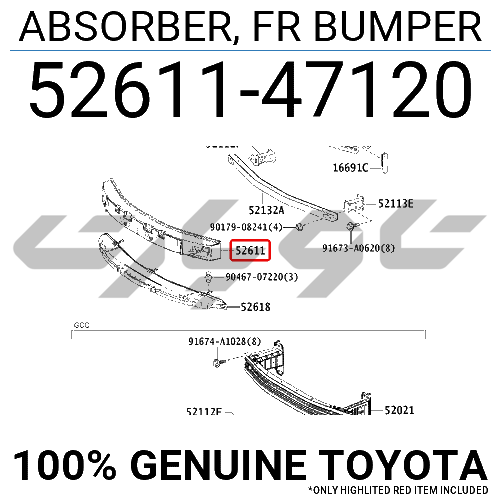 ABSORBER, FR BUMPER