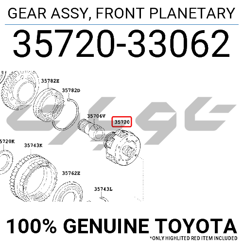 GEAR ASSY, FRONT PLANETARY