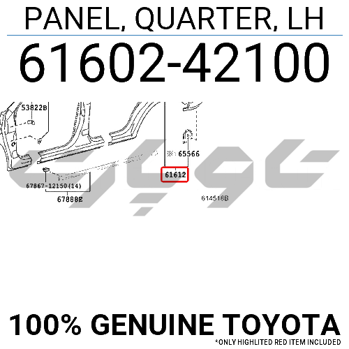 PANEL, QUARTER, LH
