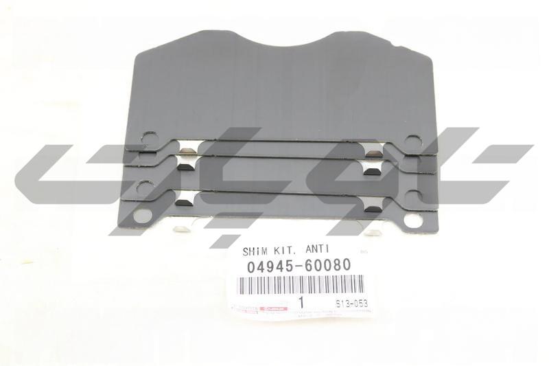 SHIM KIT, ANTI SQUEAL, FRONT
