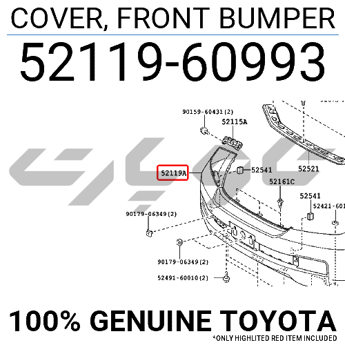 COVER, FRONT BUMPER