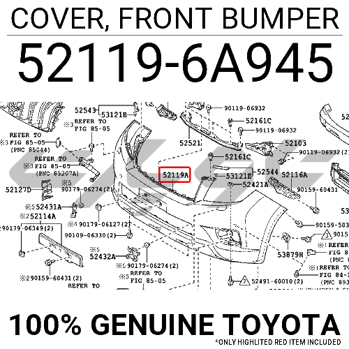 COVER, FRONT BUMPER