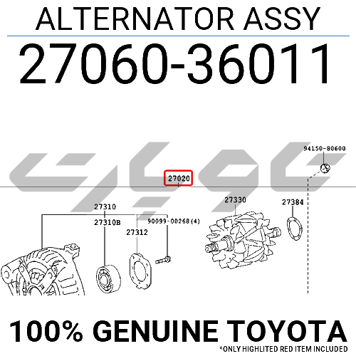 ALTERNATOR ASSY