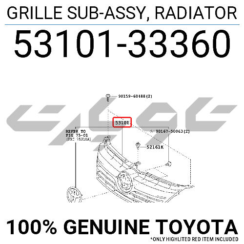 GRILLE SUB-ASSY, RADIATOR