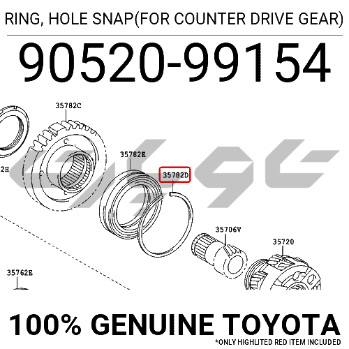 RING, HOLE SNAP(FOR COUNTER DRIVE GEAR)