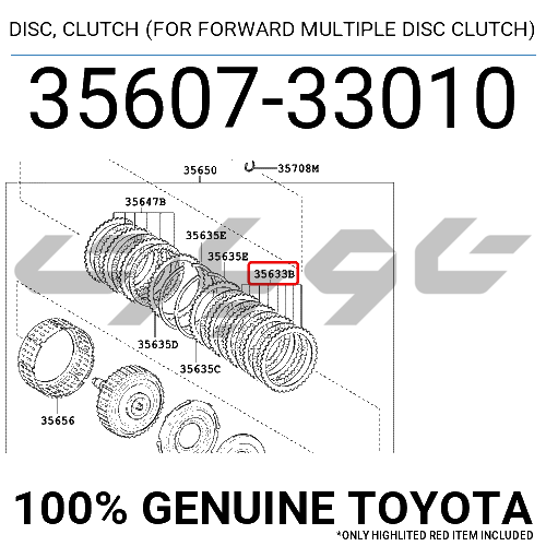 DISC, CLUTCH (FOR FORWARD MULTIPLE DISC CLUTCH)