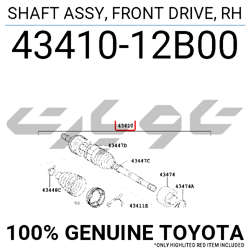 SHAFT ASSY, FRONT DRIVE, RH