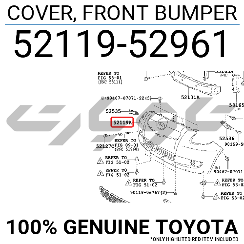 COVER, FRONT BUMPER