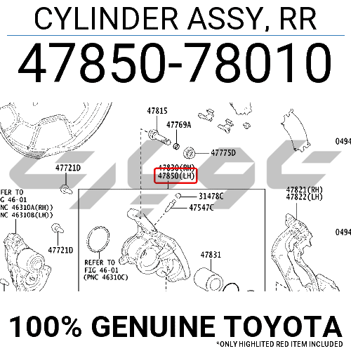 CYLINDER ASSY, RR