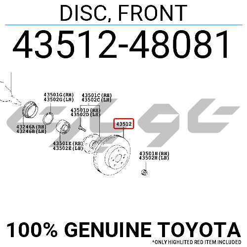 DISC, FRONT
