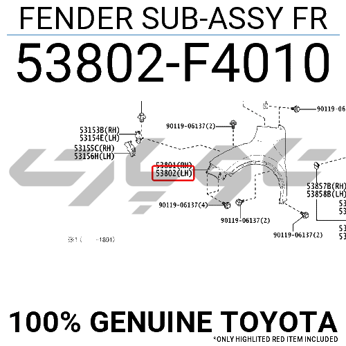 FENDER SUB-ASSY FR