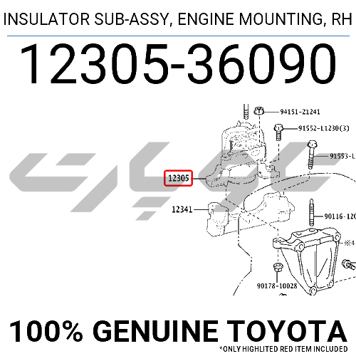 INSULATOR SUB-ASSY, ENGINE MOUNTING, RH