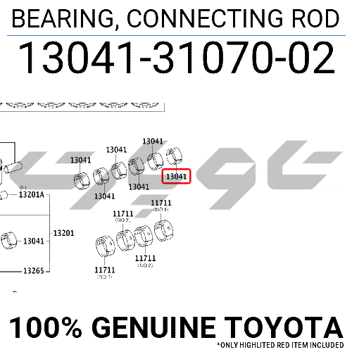 BEARING, CONNECTING ROD