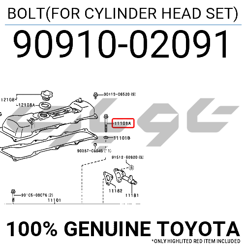 BOLT(FOR CYLINDER HEAD SET)