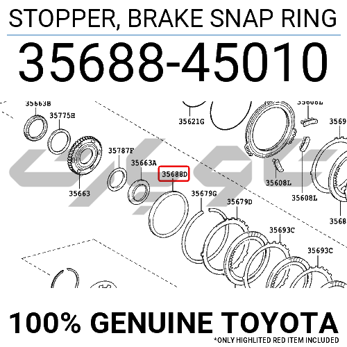 STOPPER, BRAKE SNAP RING