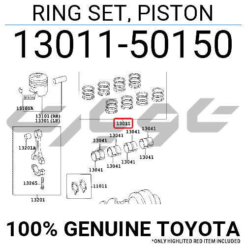RING SET, PISTON