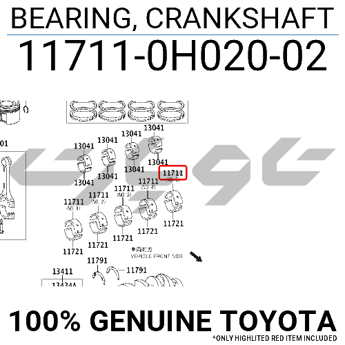 BEARING, CRANKSHAFT