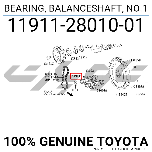 BEARING, BALANCESHAFT, NO.1