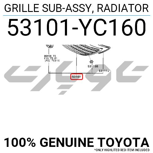 GRILLE SUB-ASSY, RADIATOR