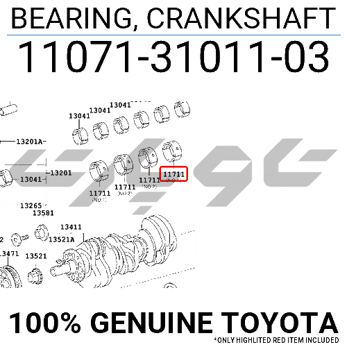 BEARING, CRANKSHAFT