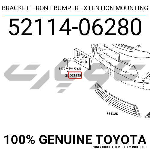 BRACKET, FRONT BUMPER EXTENTION MOUNTING