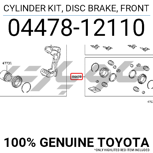 CYLINDER KIT, DISC BRAKE, FRONT