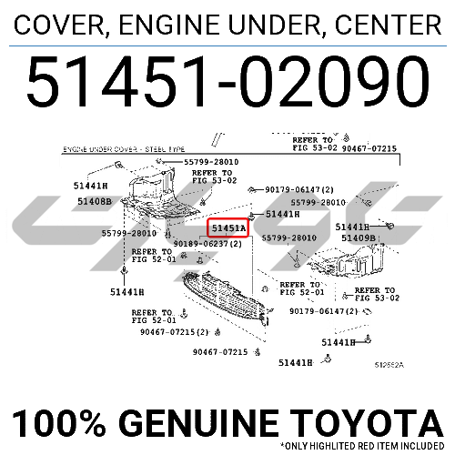 COVER, ENGINE UNDER, CENTER
