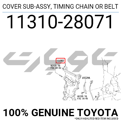 COVER SUB-ASSY, TIMING CHAIN OR BELT