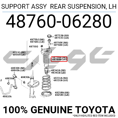 SUPPORT ASSY REAR SUSPENSION, LH