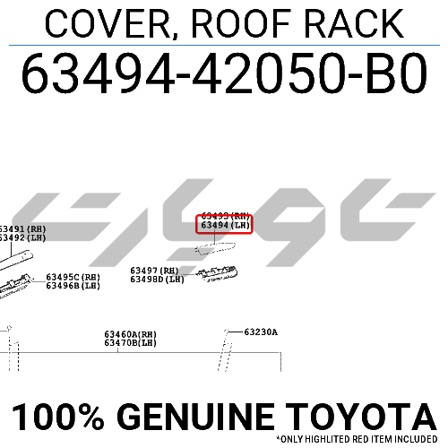 COVER, ROOF RACK
