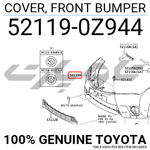 COVER, FRONT BUMPER