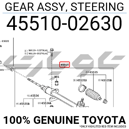 GEAR ASSY, STEERING