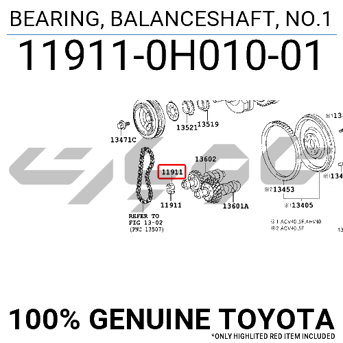 BEARING, BALANCESHAFT, NO.1