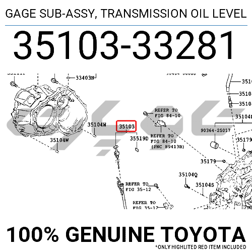 GAGE SUB-ASSY, TRANSMISSION OIL LEVEL