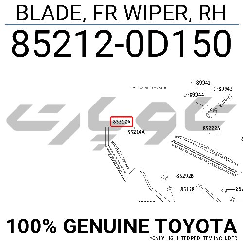 BLADE, FR WIPER, RH
