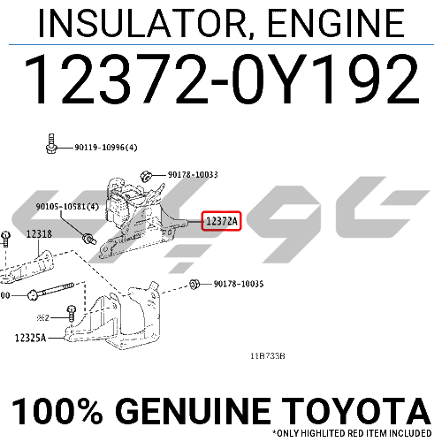 INSULATOR, ENGINE